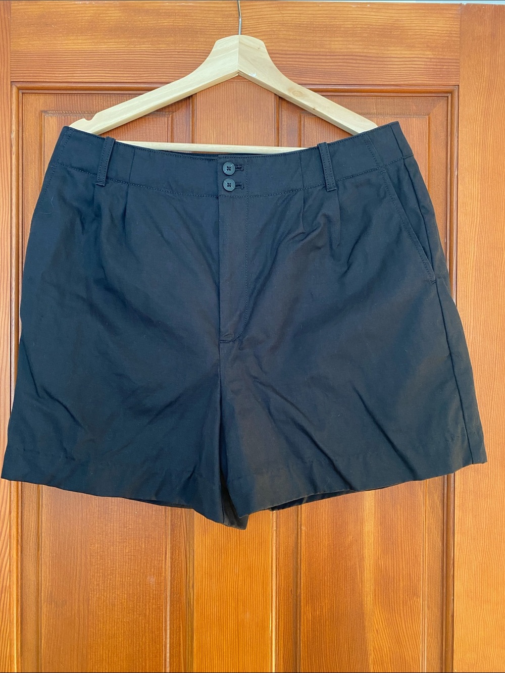 New, Madewell Black Tailored Bermuda Shorts